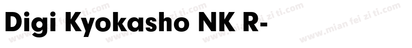 Digi Kyokasho NK R字体转换